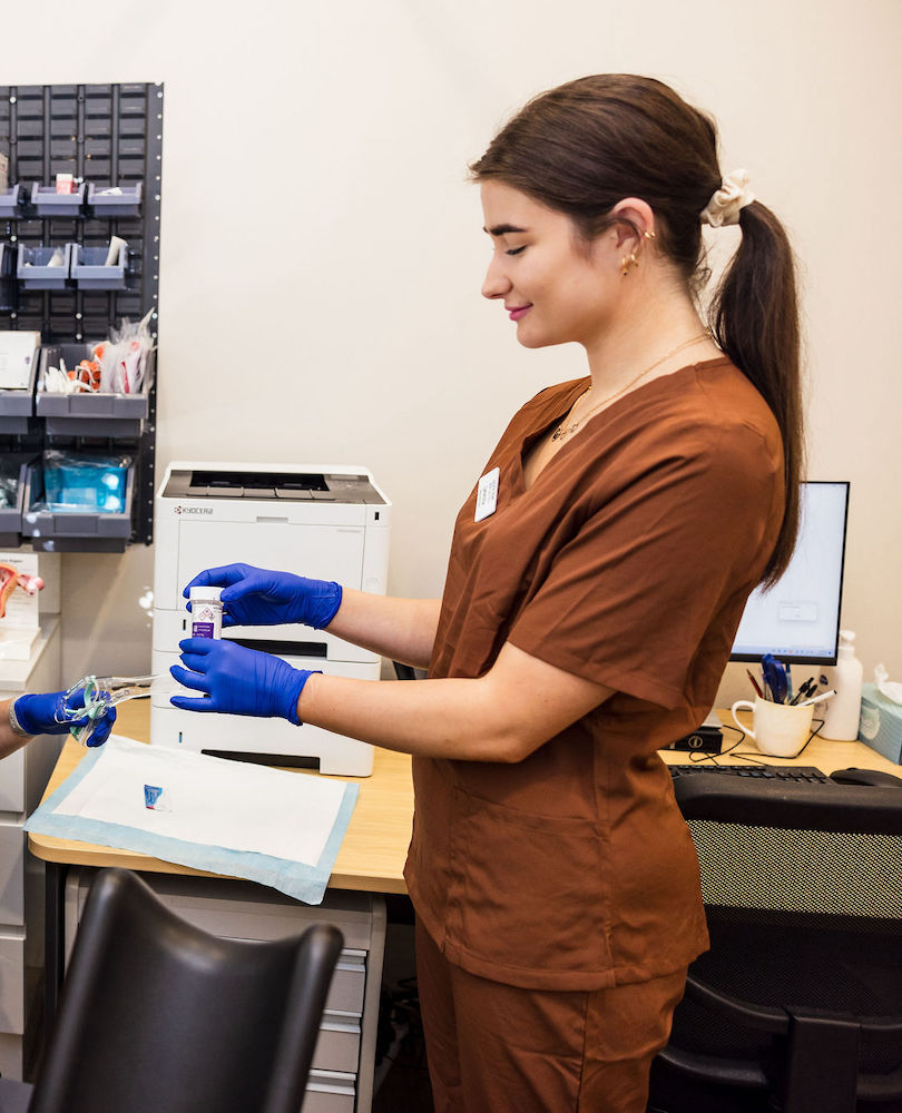 A Junction Street Family Practice Nurse working