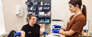 A Junction Street Family Practice Nurse and Doctor working together